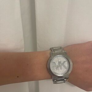 Michael Kors Metallic Silver Timepiece